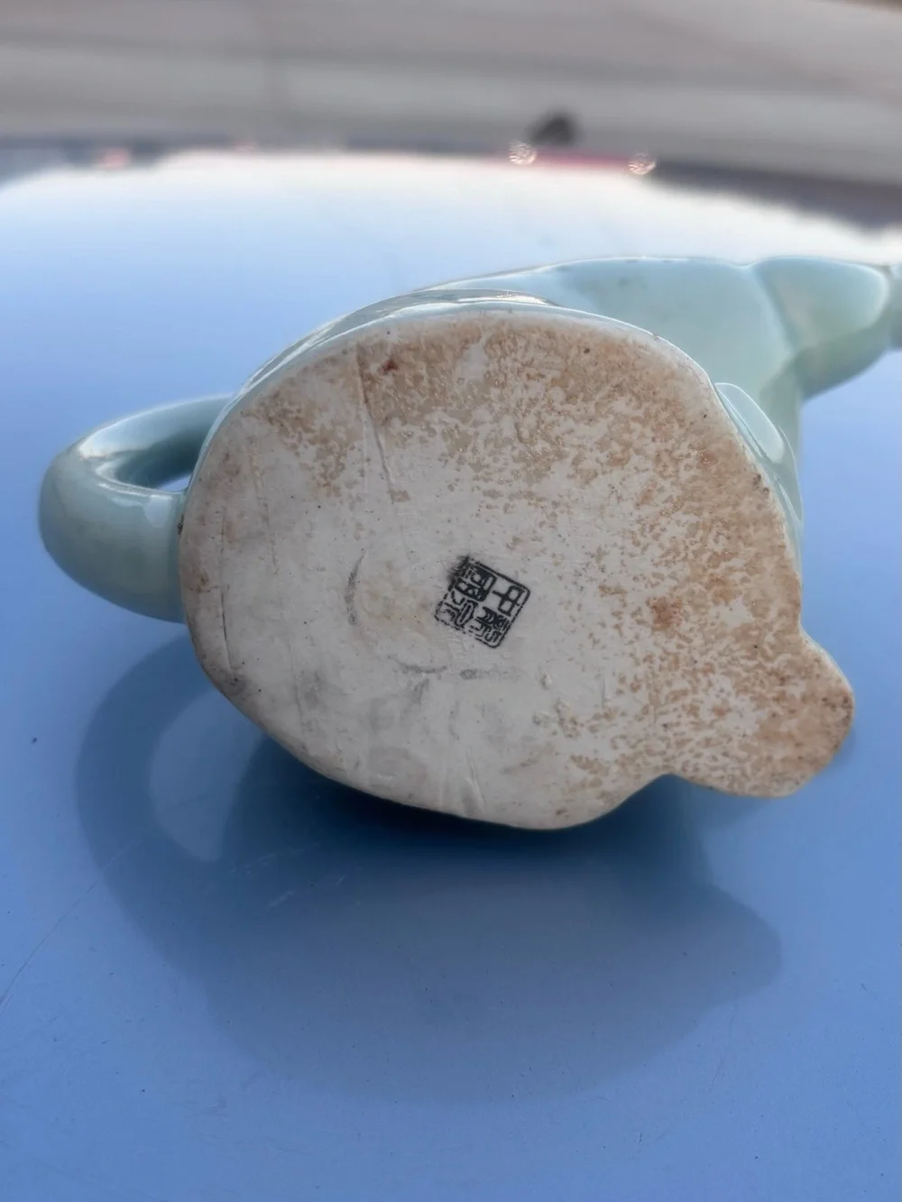 Ceramic Cat Teapot - light green Cat Design
